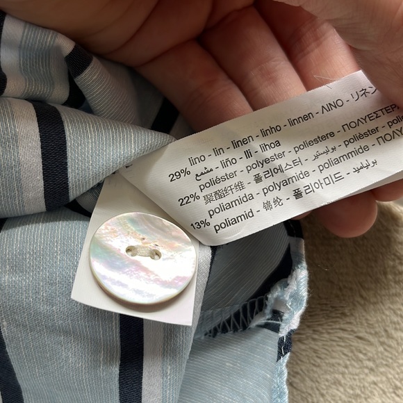 Zara Linen Blend Top - Picture 9 of 12